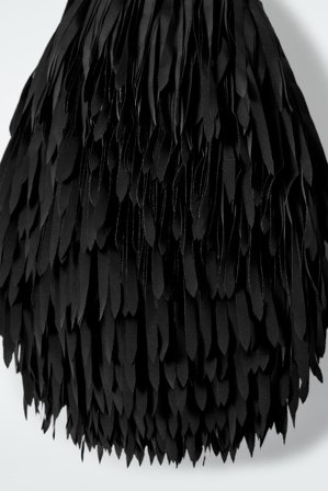COS Women's Fringed Clutch Bag in Black