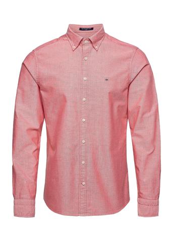 Slim Oxford Shirt Bd Paita Rento Casual Punainen GANT