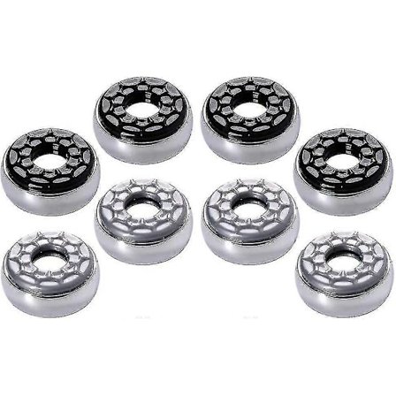 Shuffleboard Pucks 2-1/8"(53mm), Sæt med 8 (grå & sort)