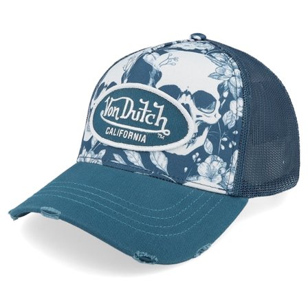 Von Dutch - Multi trucker Gorra - Oval Patch Blue/Multicolor A-Frame Trucker @ Hatstore