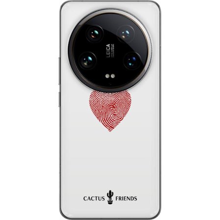 Kompatibelt Mobildeksel til Xiaomi Xiaomi 14 Ultra Cactus and Friends - Fingerprint Love