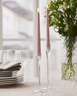 LED Antikljus 2-pack Flamme Candy batteridrivna Rosa - Star Trading