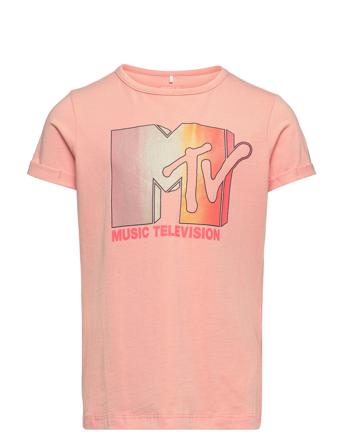 Nkfmtv Mumu Ss Top Bfu T-shirt Lyserød Name It