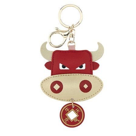 1:a Oxen Års Nyckelring Personlighet Väska Hängande Hänge Kreativ Nyårspresent IC