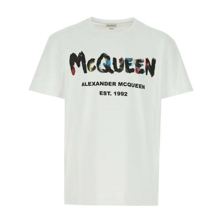 Alexander McQueen T-Shirts Hvid, Herre