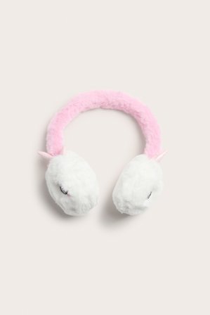 Kappahl | Fluffiga öronmuffar enhörning | Rosa