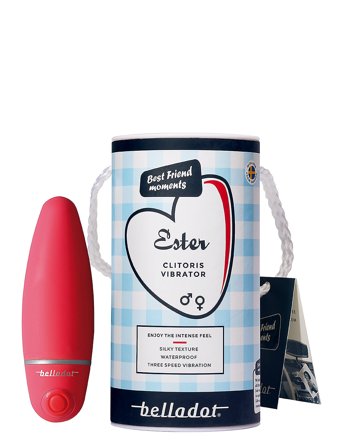 Belladot Ester Clitoris Vibrator Red - Red - ONE SIZE
