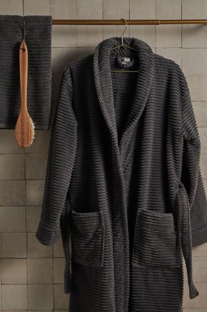 Pure - Kylpytakki Supersoft - Harmaa - Kylpytakit - XS - - Homeroom