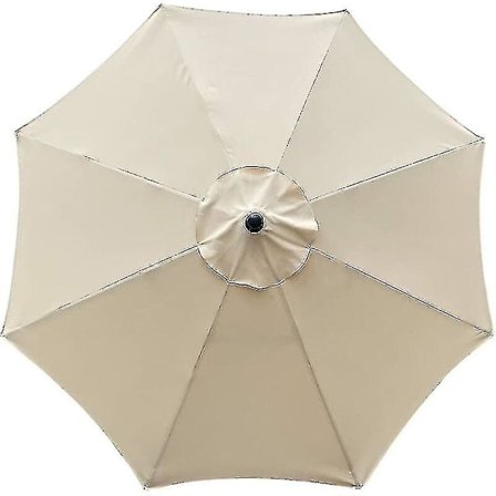 Reserveovertræk til parasol, 8 ribben, 3 m, vandtæt, anti-uv, reservebetræk, beige Hy -z