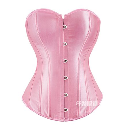 Dame Bustier Korsett Topp Sexy Undertøysett Svart Sateng Midjeinnstrammer