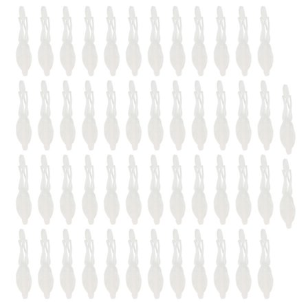 5 Pose Kunstig Simulering Flere Haler Myk Mark Lokkemiddel Agnfiske Utendørs Fiske Tilbehør hvit