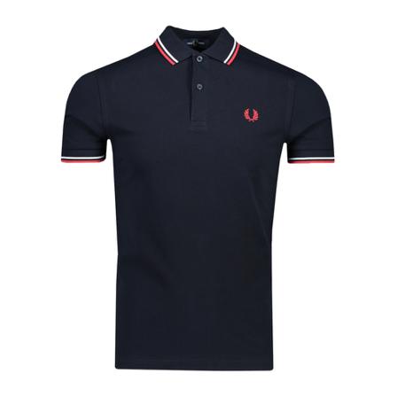 Fred Perry, Polo Blauw, Heren, Maat:M,Katoen