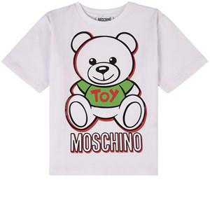Moschino Maxi Branded Graphic T-shirt Optical White - Tops - 10 years - White