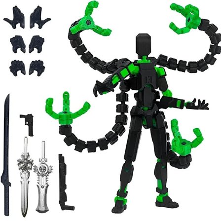 NY Dummy 13 Action Figure Titan Multi-artikulerad Robot Leksak 3D-Printad Rörlig Figur Stress Relief Dekompressionsleksak För Barn
