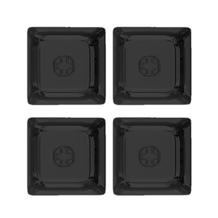 4/20 st Genomskinliga Tangentbordstoppar 1U Blank Bakgrundsbelyst Tangentbordsskydd för Mekaniskt Tangentbord