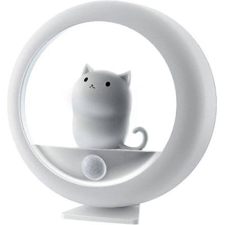 Genopladelig LED natlampe til børn - natlampe til babyværelse, bærbar lampe, natlamper til pigeværelse, hvid 79x33mm