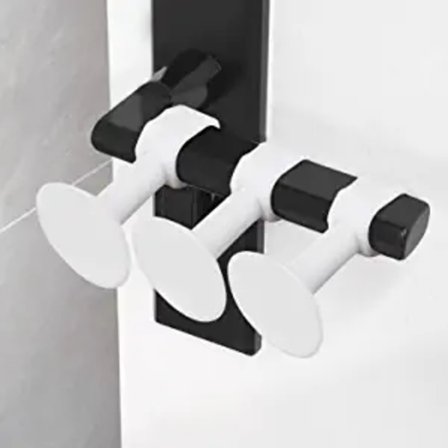 Dörrstopp (3 st)(Vit), Väggskydd, Dörrhandtag Anti-Colli