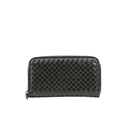 Bottega Veneta Vintage, Pre-owned Leather Wallet Zwart, Dames, Maat:ONE Size,leer