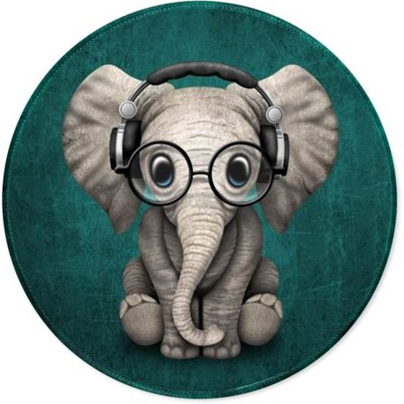 Musmatta med sydd kant, hållbar gummibas och bekväm