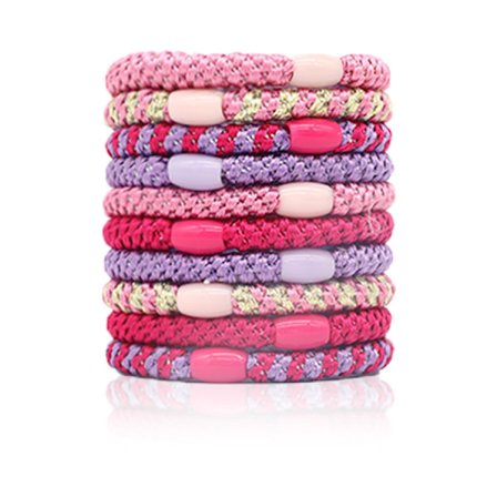 10 stk. fortykkede flettede højelastiske læderhårbånd pandebånd - smukke veninder