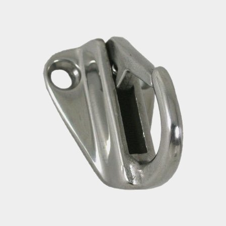 Gancho para defensas Large, 42 x 33 x 29 mm, con cierre de resorte, acero inoxidable
