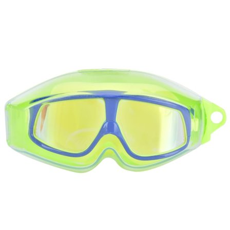 High Definition vattentät anti-dim elektroplåt med stor ram för barn simglasögon simutrustning Mörkblågrön