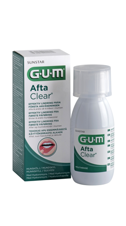 Gum Afta Clear munnskyll 120 ml