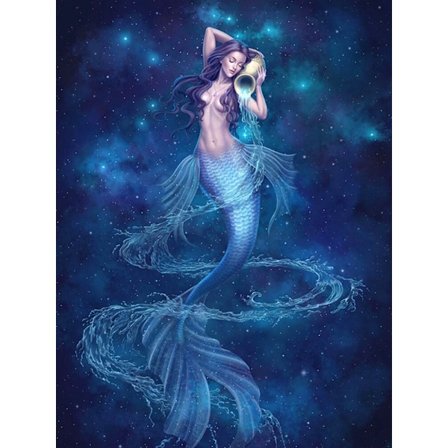 30x40cm Kit#A 5D DIY Timanttimaalaus, Prinsessa Merenneito Timantti