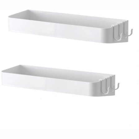 Baderomshyller Uten Hull, 2-pakning, Baderomshylle