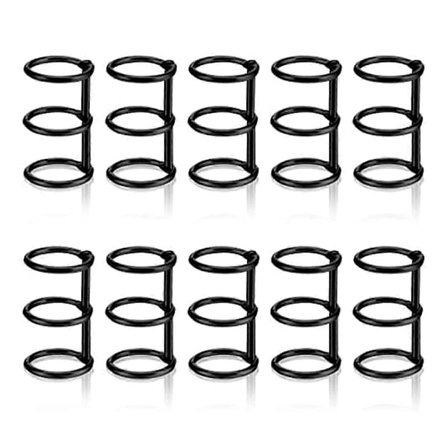 3-Rings Bokringer Metall Løse Blad Perm Ringer Binding DIY Fotoalbum/Notatbok/Rund Sirkel Kalender, 10 stk - Perfet
