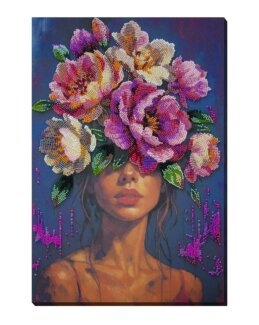 Perlenstickerei Die Blüte der Gedanken - Abris Art