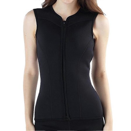 Våddragtsvest til damer Neopren 3mm Ærmeløs Lynlås foran Dykketop M