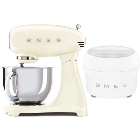 Smeg Köksmaskin och Glassmaskin, Créme | Köksmaskiner > Glassmaskiner | Bagaren och Kocken