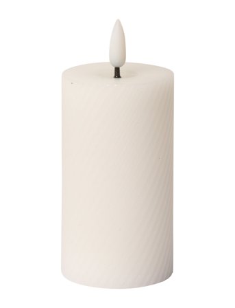 C'est Bon | Swirled Led Pillar Candle | H10CM