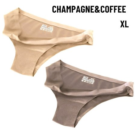 Dam Trosor Siden Underkläder CHAMPAGNE&COFFEE XL