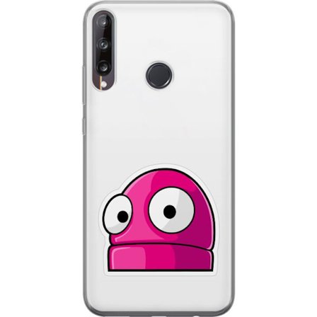 Kompatibel Mobilcover til Huawei Huawei P40 lite E Rosa tegneseriefigur med store øjne i legende og humoristisk stil