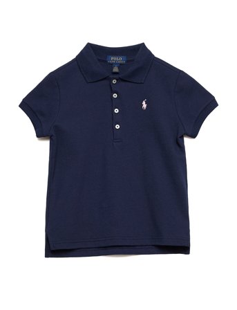 Ralph Lauren Kids Stretch Mesh Polo Shirt - Blue - 94-100