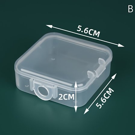 Plastkasse til trekant/rund/firkantet Puff Transparent Spo