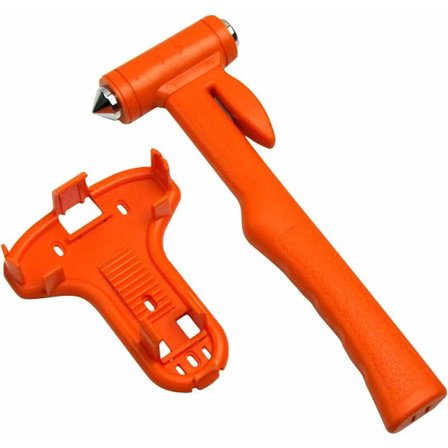 Bils Sikkerhed Hammer Nødudgangsværktøj, 2 i 1 Nødhammer til Bil Nødudgang Vinduesbrydningsfunktion til Familie Nødudgangsværktøjer