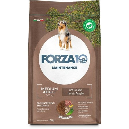 Forza10 Cibo Secco Agnello Per Cani Adulti Taglia Media Sacco