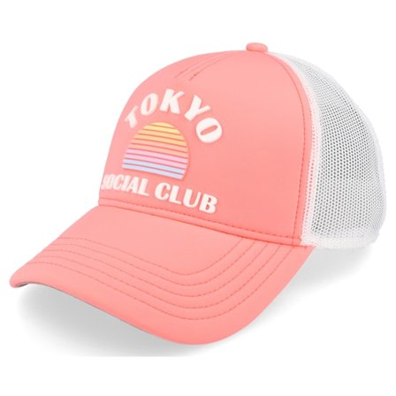 American Needle - Rosa trucker Caps - Tokyo Riptide Valin White/Pink Trucker @ Hatstore
