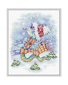 Broderisæt Canvas Snow Walk - M.P Studia