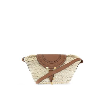 Chloé, Small Marcie Basket Bag Beige, Dames, Maat:ONE Size