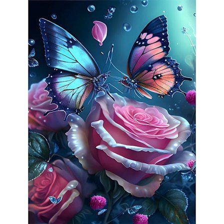 Timanttimaalaus Perhoset, 5D DIY Timantti Kirjonta Maalaus