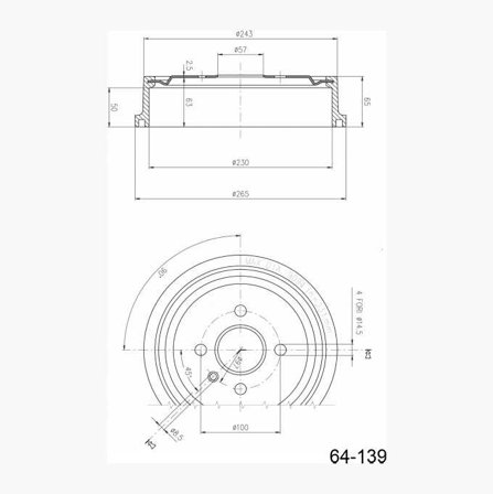 Biltema - BREMSETROMLE OPEL