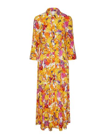Yassavanna Long Shirt Dress S. Dresses Shirt Dresses Grå YAS*Betinget Tilbud