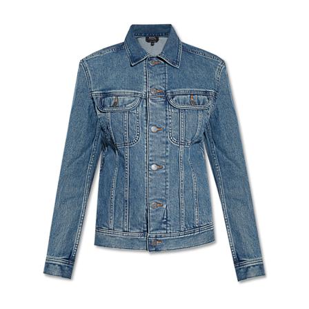 A.p.c. - Jeansjackor - Blå - Dam - Storlek: S, Dam, Storlek: S
