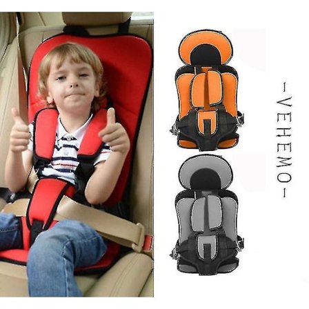 Slumpfärg barnbilstol, lämplig för barn som väger 9-36 kg, fempunktssele med bilbarnstol.