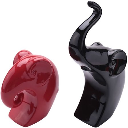 Keraaminen eläin norsu veistos posliini korut käsityöt taide patsas koti toimisto sisustus lahjat