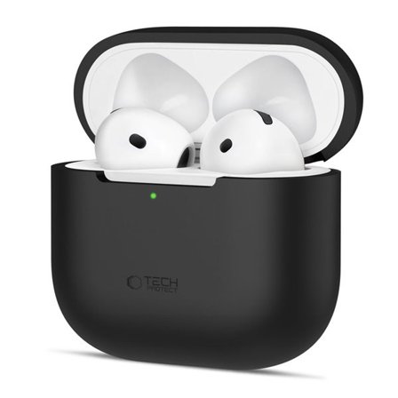Tech-Protect silikonfodral för Apple AirPods 4 - Svart